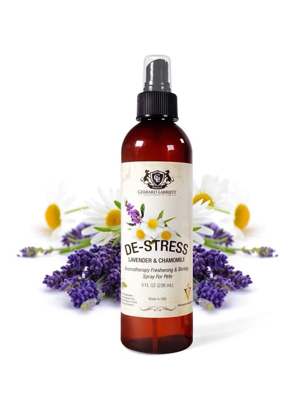 Gerrard Larriett Dog Aromatherapy Spray Chamomile Lavender Anxiety Stress Odor